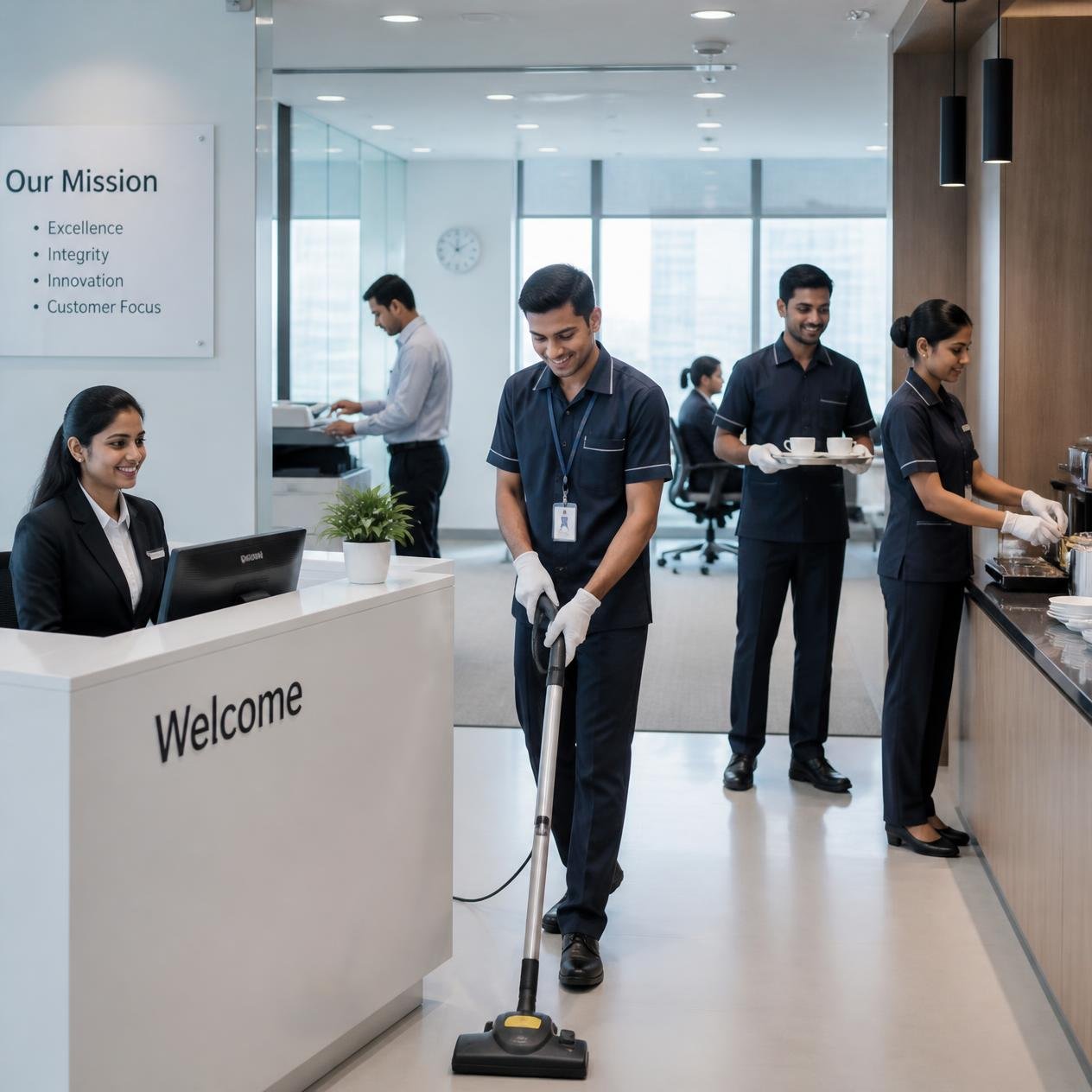 Staff service facility management